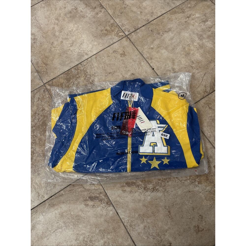 Fifth Loop Windbreaker Hyper Royal- Streetwear Sz M Zip-up Superior Track Jacket - Picture 3 of 5